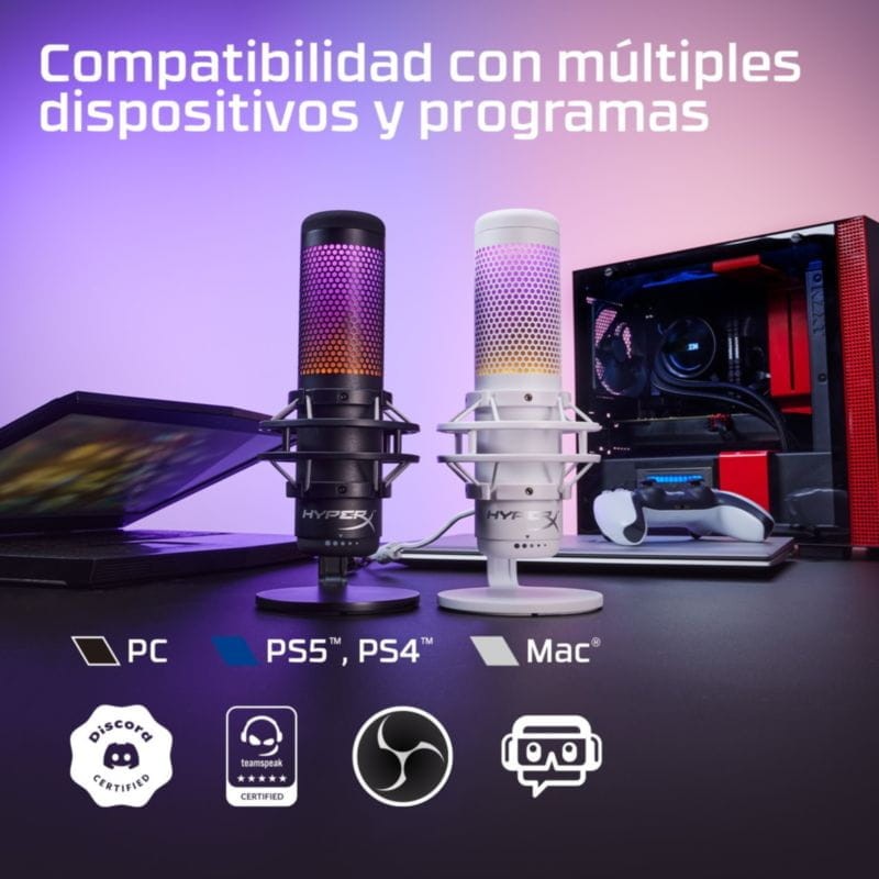 HyperX QuadCast S Negro - Micrófono para PC - Ítem7