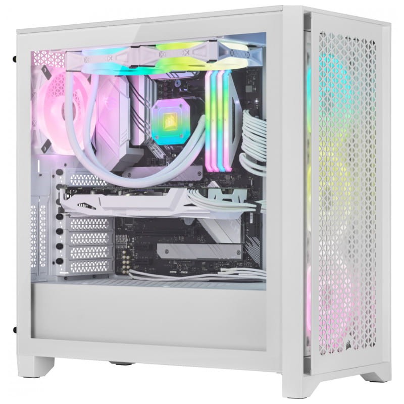 Corsair iCUE 4000D RGB Midi Tower Blanco - Ítem1