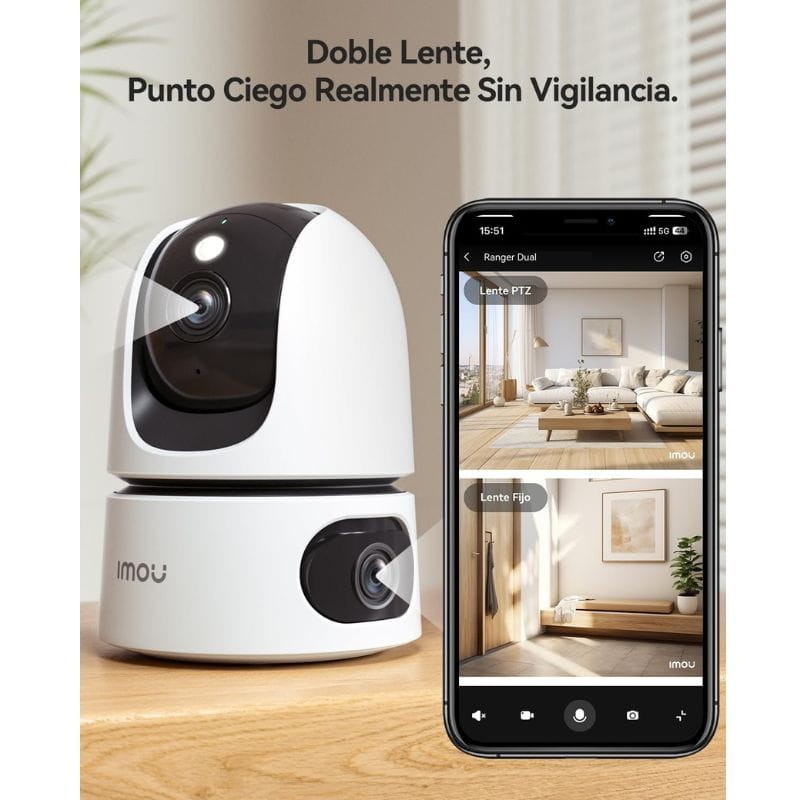 IMOU Ranger Dual 6MP Visão Nocturna Wi-Fi Branco - Câmara de segurança - Item1