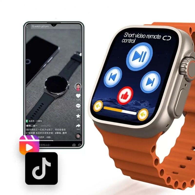 IWO N8 Ultra Naranja con Correa textil Naranja - Reloj inteligente - Ítem1