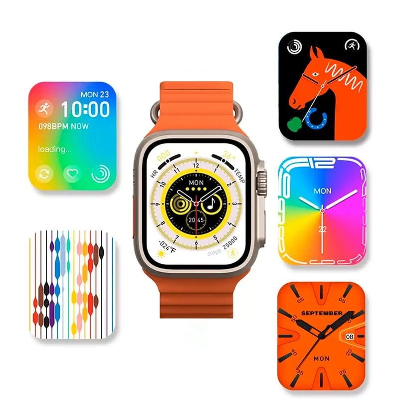 IWO N8 Ultra Naranja con Correa textil Naranja - Reloj inteligente - Ítem2