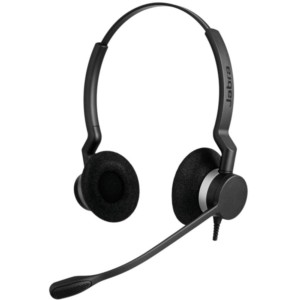 Jabra Biz 2300 Duo USB-A UC Negro - Auriculares de Diadema