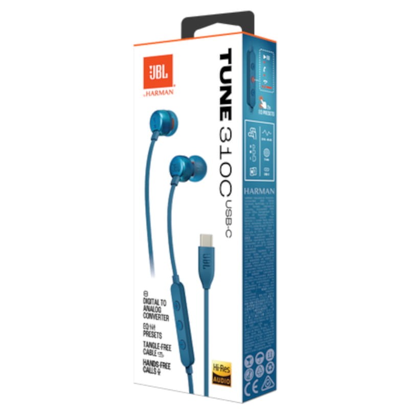 JBL Tune 310C USB-C Azul - Auriculares In-Ear - Item7