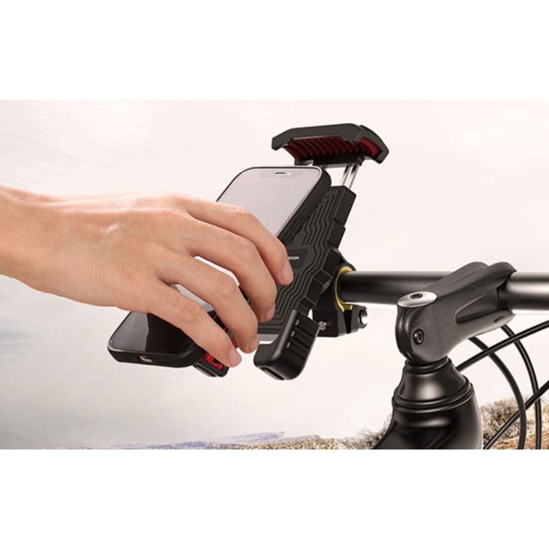 Suporte Metal Smartphone/Telemóvel Joyroom JR-ZS264 Rotação 360° para guiador de Mota/Bicicleta/Trotinete Preto - Item4