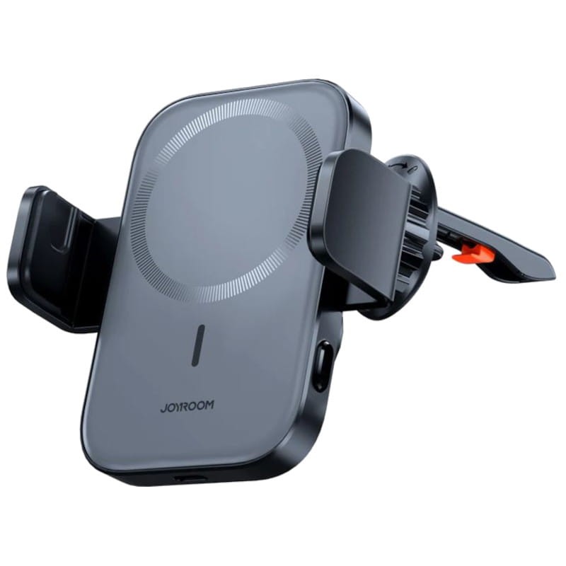 Cargador de coche Magsafe, [todo en uno] Baseus 15W soporte de teléfono de  carga rápida para ventilación de automóvil, cargador inalámbrico magnético
