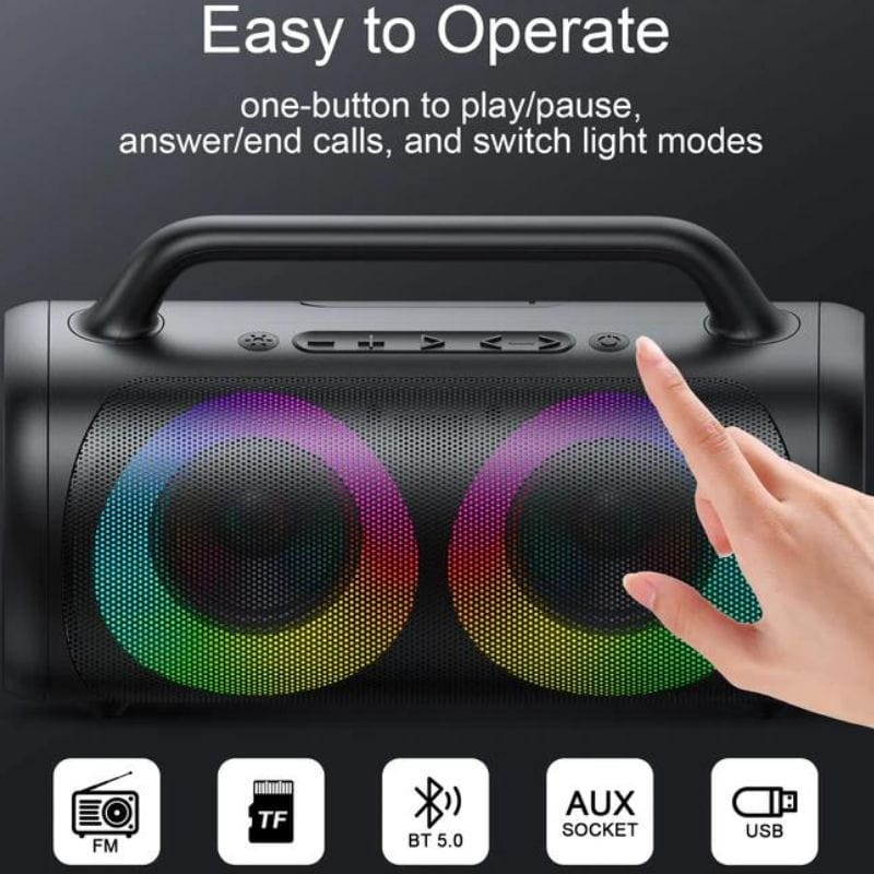 Joyroom JR-MW02 40W RGB Preto - Altifalante Bluetooth - Item3