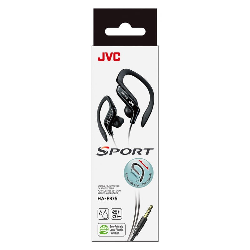 JVC HA-EB75 Écouteurs Crochets auriculaires Noir - Ítem1