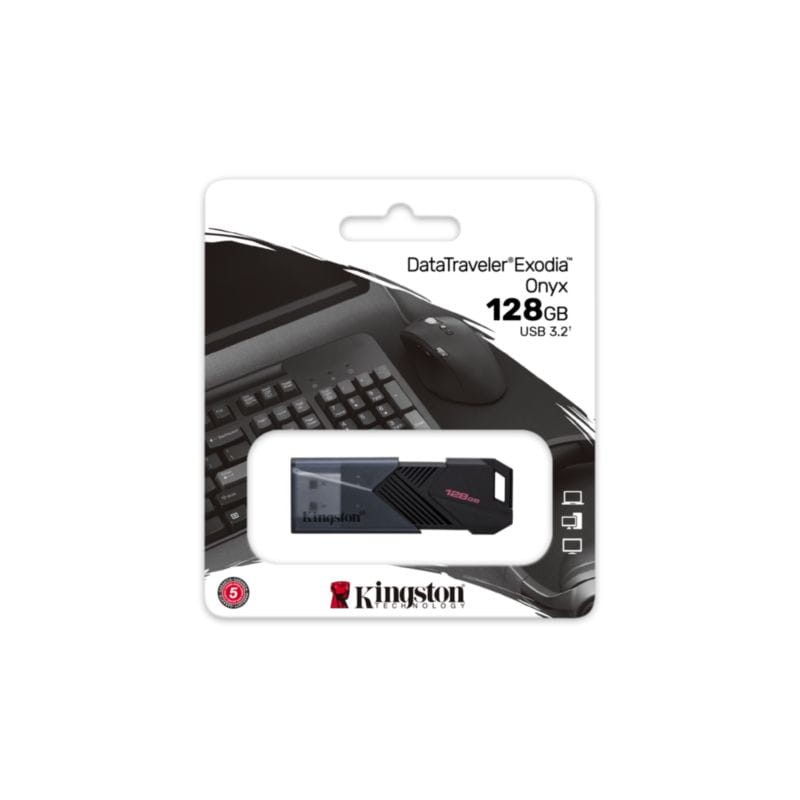 Kingston DataTraveler Exodia Onyx 128 GB USB 3.2 Gen 1 Preto - Unidade flash USB - Item4