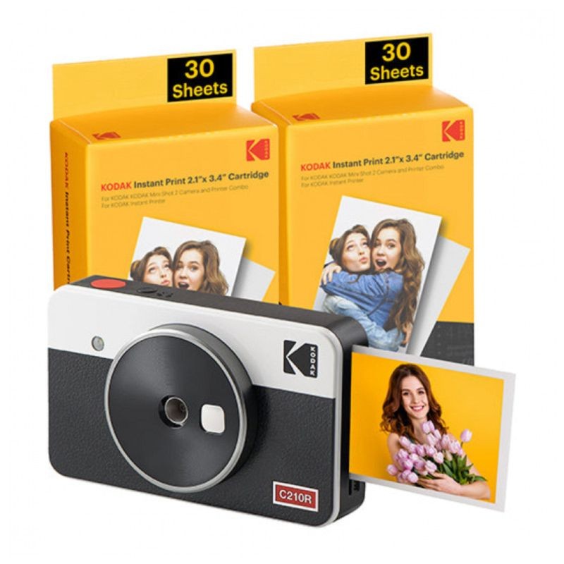 Kodak Mini Shot 2: 4Pass - App Photo Printer - Bluetooth