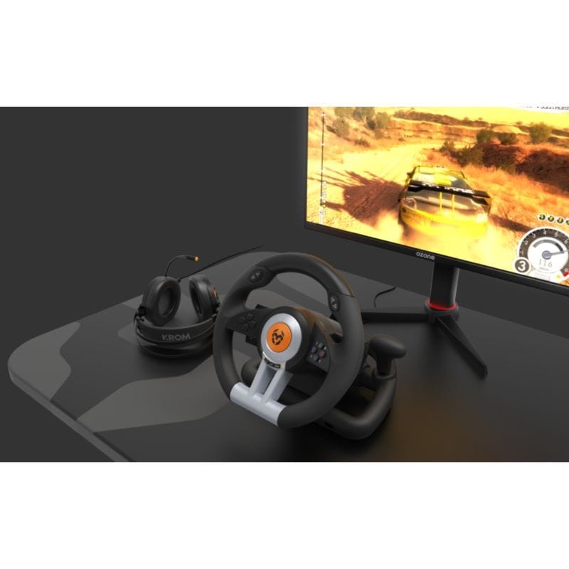 Krom K-Wheel Volant USB + Pédales Noir - Ítem9