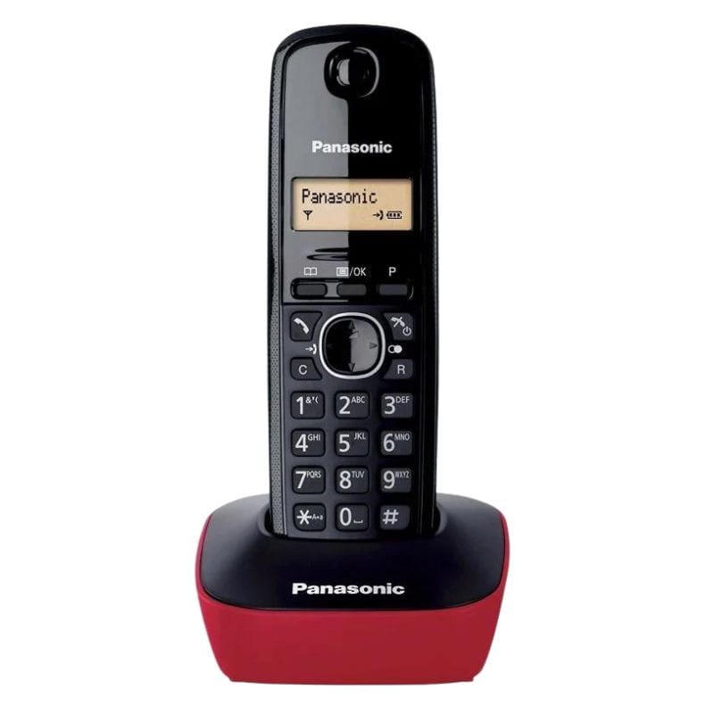 Panasonic KX-TG1611 Noir, Rouge - Téléphone DECT sans fil - Ítem