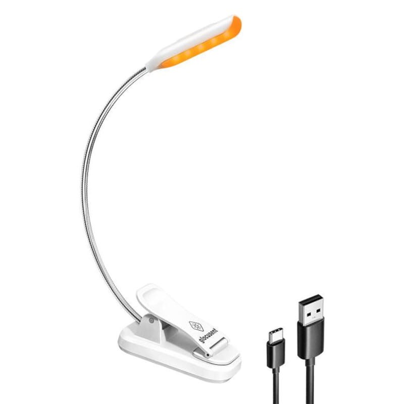 Lâmpada sem fio Glocusent Clipe USB Tipo C Branco - Item