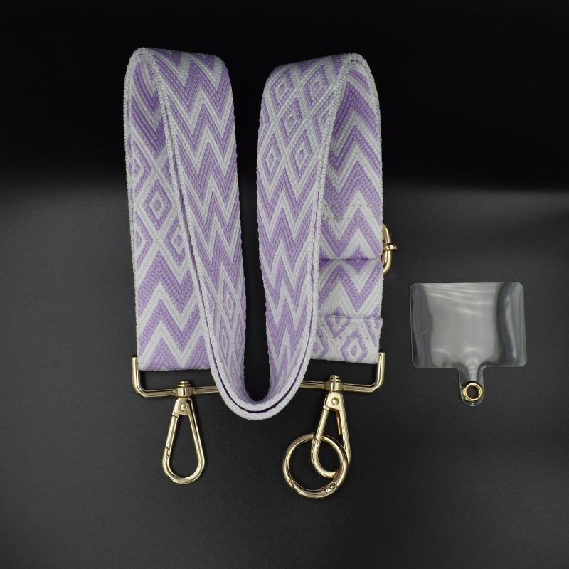 Lanyard Para Móvil Lavanda y Blanco - Universal con Tarjeta para todas las fundas - Ítem2