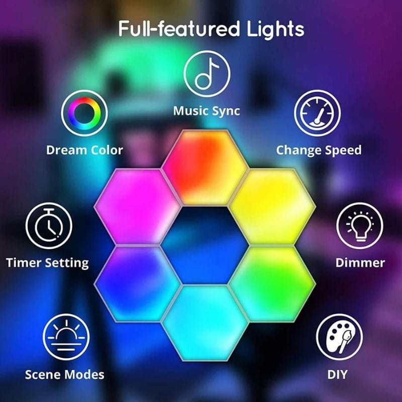 Quamtum LED Hexagonal APP Bluetooth - Item3