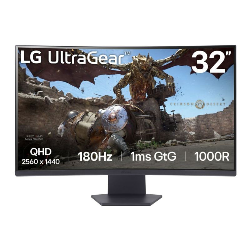 LG 32GS60QC-B 31.5 QHD VA 180Hz Curva FreeSync Negro - Monitor PC - Ítem