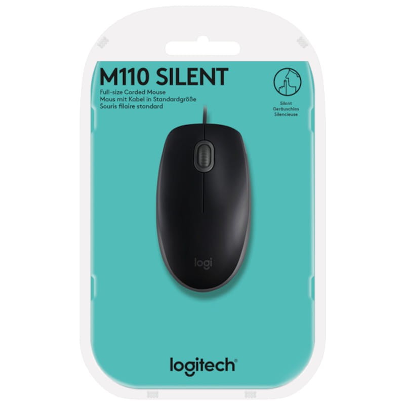 Logitech B110 Silent USB Preto - Rato para PC - 1000 DPI - Item4