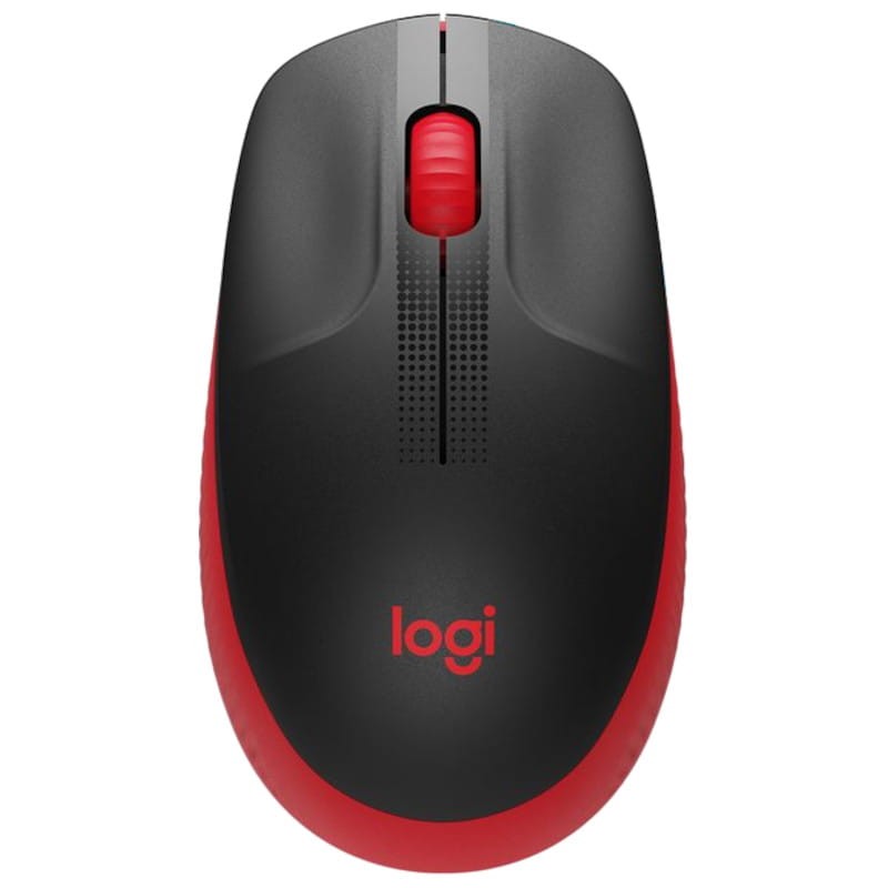 Logitech M190 Negro/Rojo - Ratón Inalámbrico - 1000 DPI - Ítem