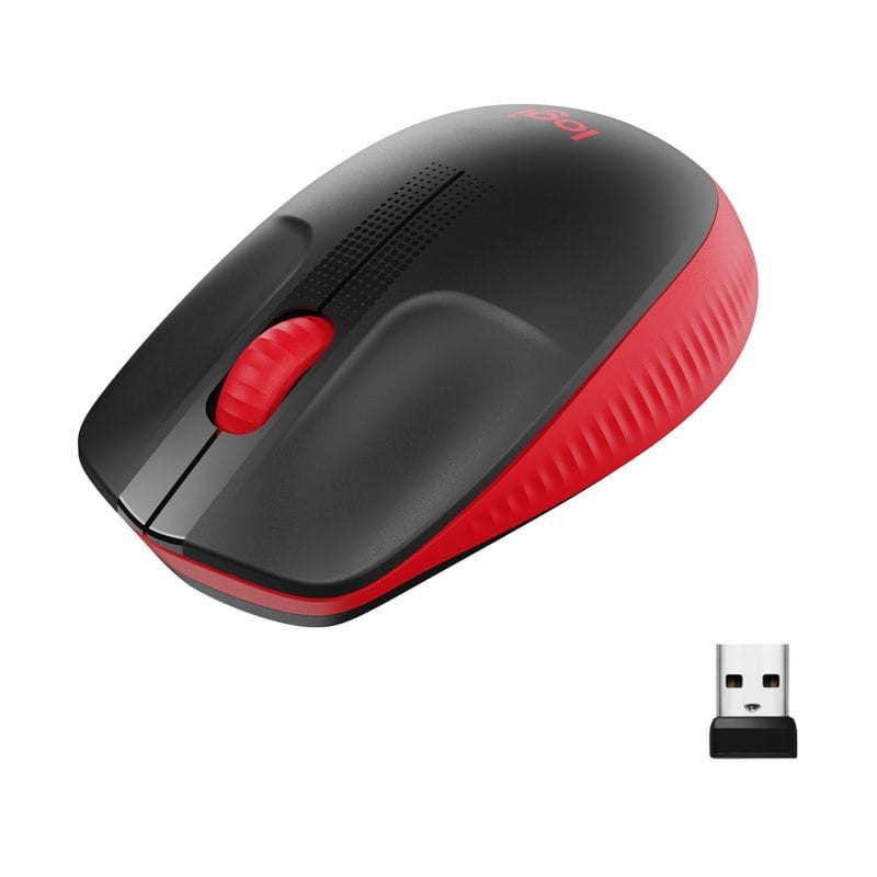 Logitech M190 Negro/Rojo - Ratón Inalámbrico - 1000 DPI - Ítem2