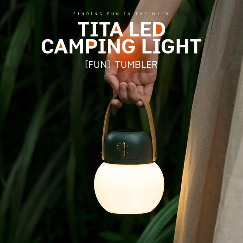 Luz de campismo ao ar livre com altifalante Bluetooth verde - Item6