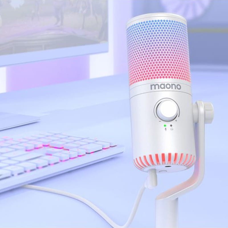 Maono DM30RGB RGB Blanc - Microphone USB pour enregistrement et streaming sur PC - Ítem4