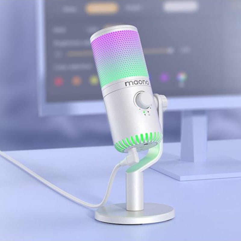 Maono DM30RGB RGB Blanc - Microphone USB pour enregistrement et streaming sur PC - Ítem5