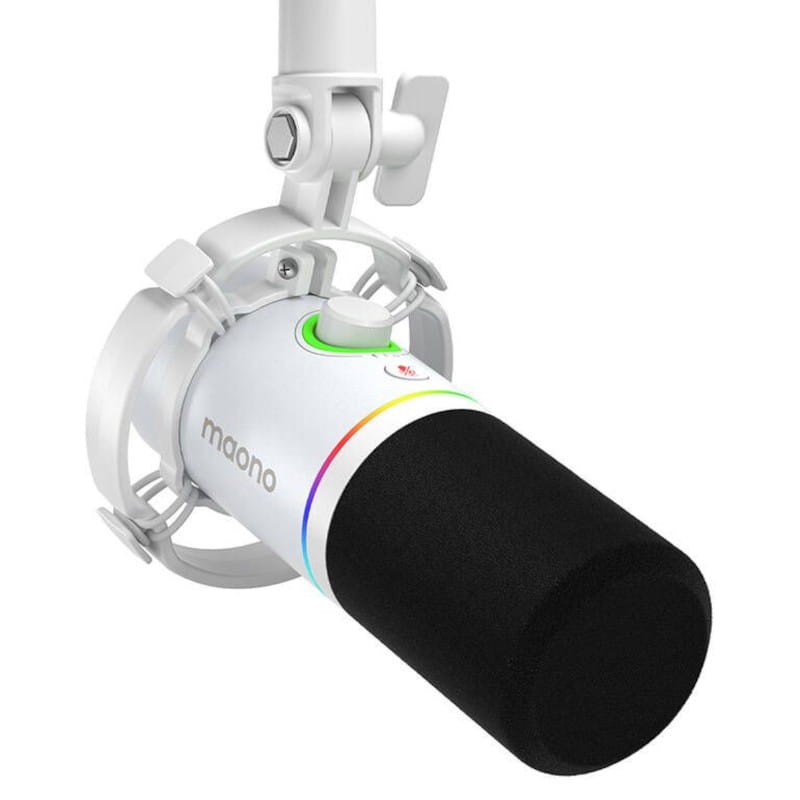 Maono PD200x RGB Blanc - Microphone USB pour enregistrement et streaming sur PC - Ítem