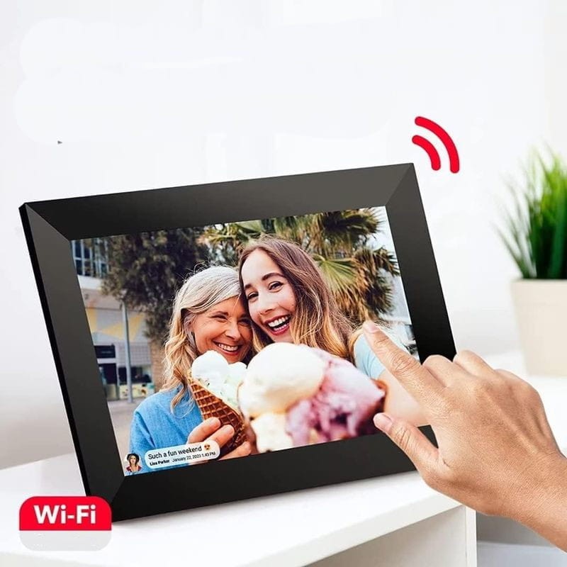 Moldura fotográfica digital com WiFi Ecrã tátil IPS HD 1280x800 de 10,1 polegadas - Cartão de memória de 32 GB incluído - Branco - Item3