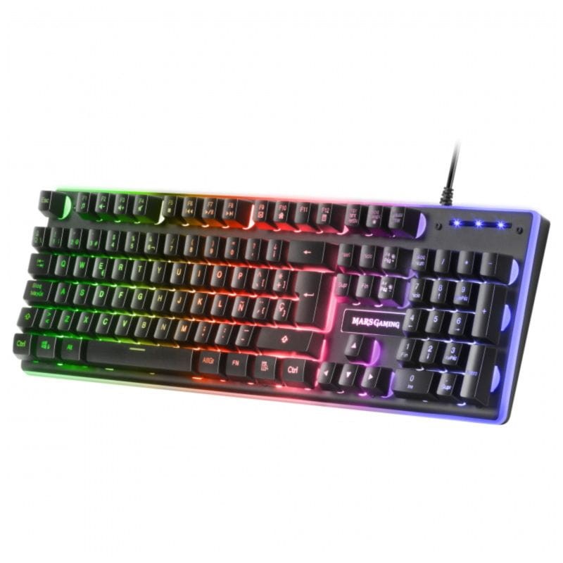 Kit de Teclado, Ratón y Alfombrilla XXL Mars Gaming MCPXBES Negro - 10.000 DPI - Ítem1