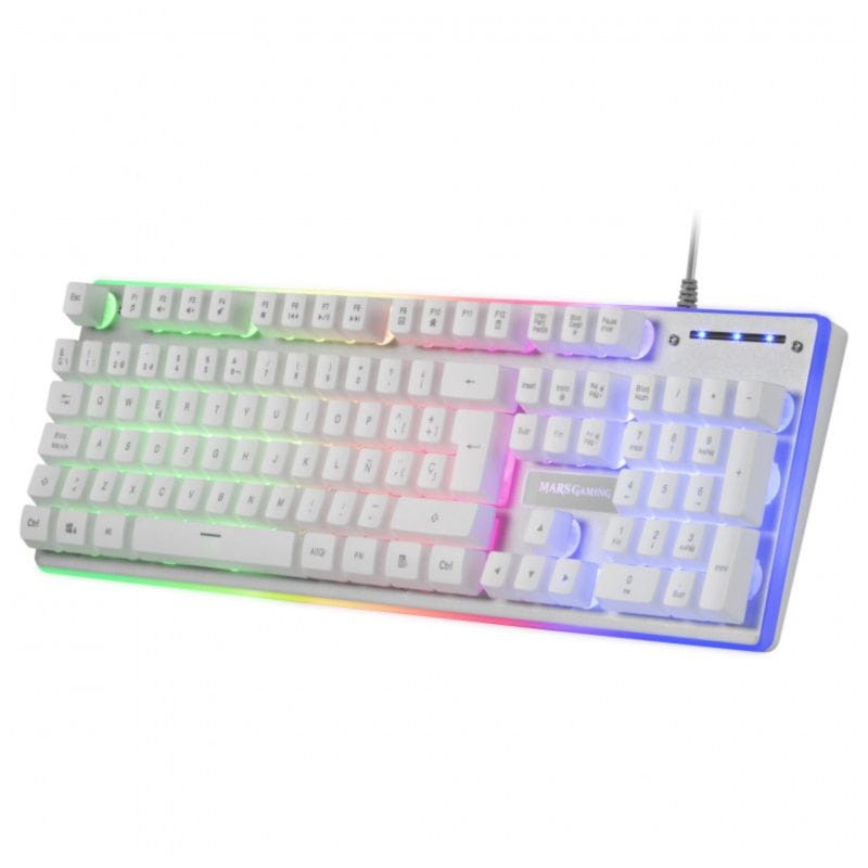 Kit de Teclado, Ratón y Alfombrilla XXL Mars Gaming MCPXWPT Blanco - 10000 DPI - Ítem1