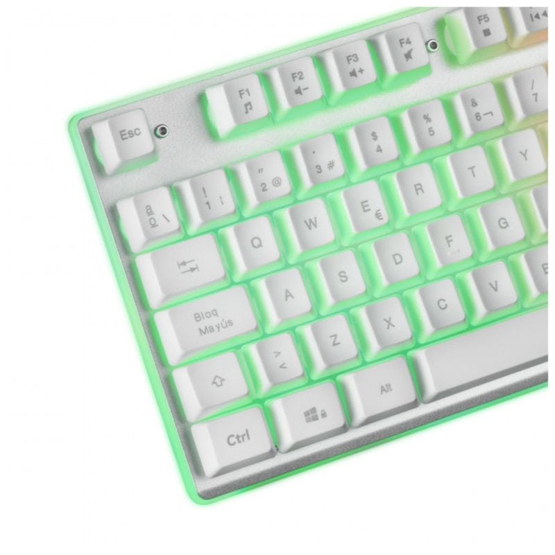 Kit de Teclado, Ratón y Alfombrilla XXL Mars Gaming MCPXWPT Blanco - 10000 DPI - Ítem3