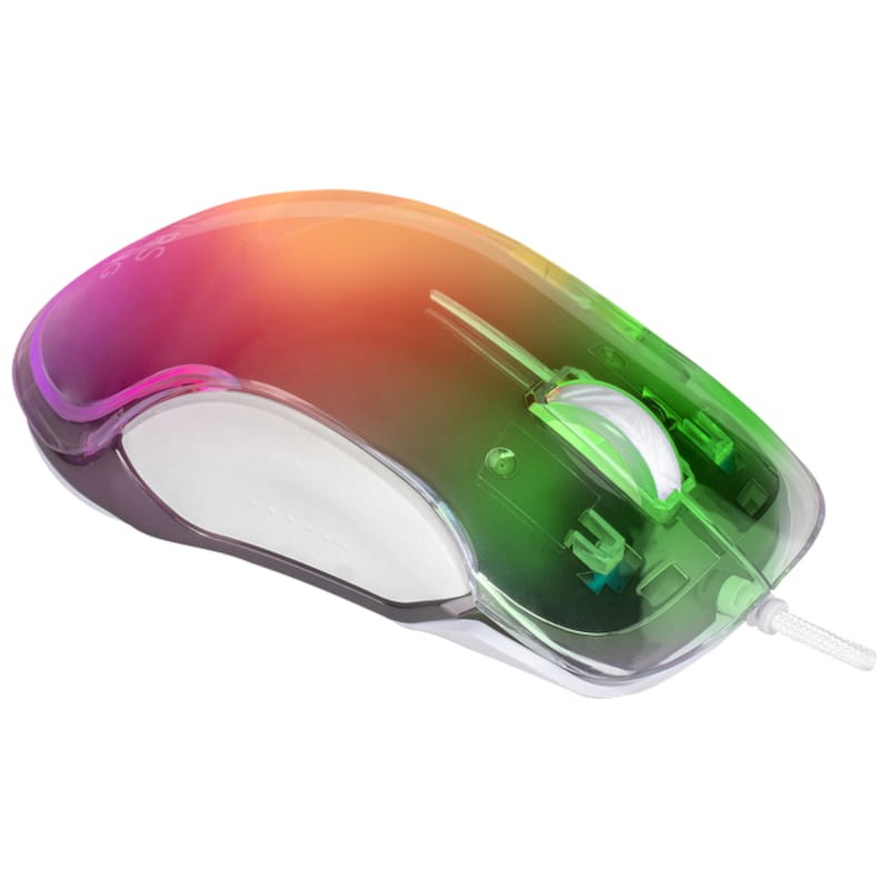 Mars Gaming MMGLOWW USB RGB Blanco - Ratón Gaming - 12800 DPI - Ítem1