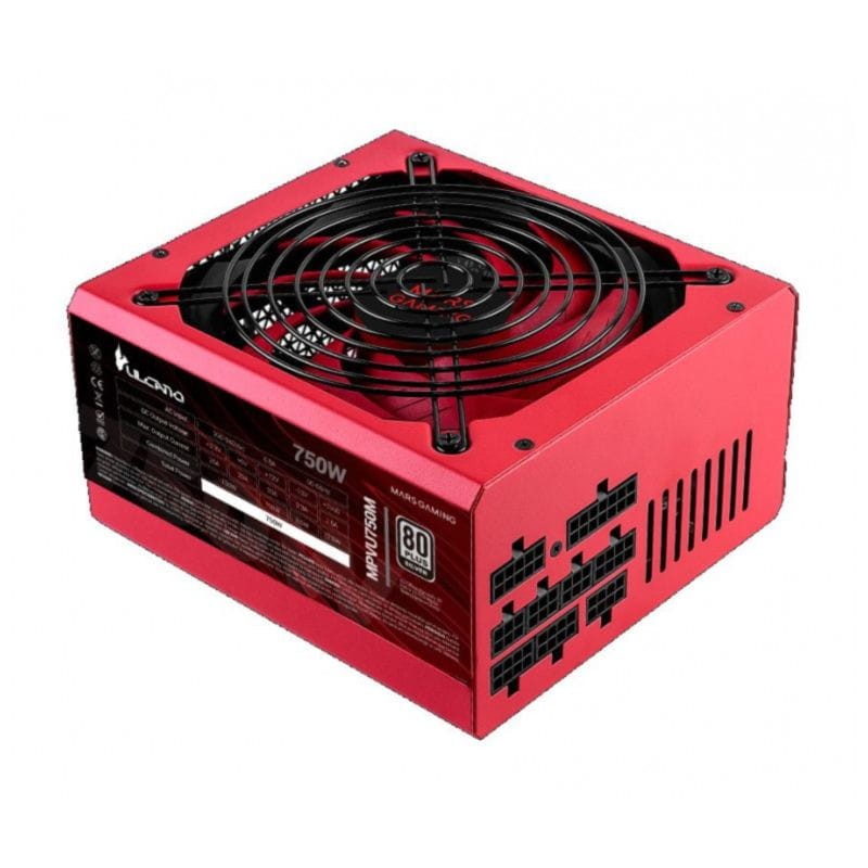 Fonte de alimentação Mars Gaming MPVU750M 750W Preto/Vermelho - Item