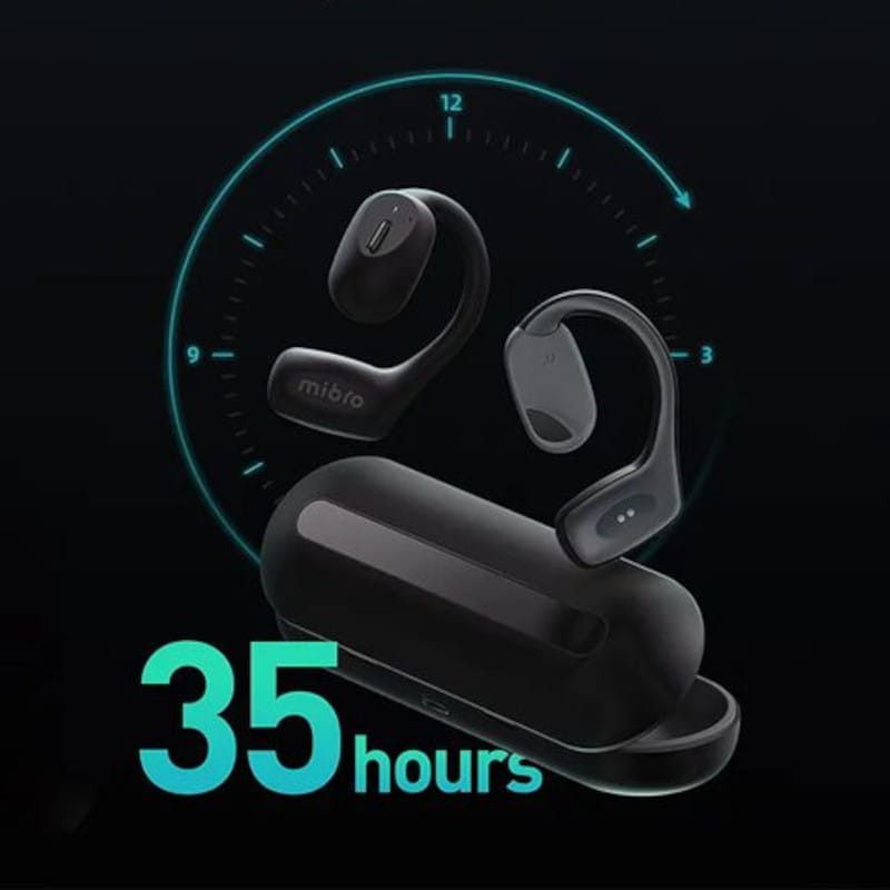 Auriculares inalámbricos Bluetooth auriculares abiertos no en el canal  auditivo, Bluetooth 5.3, 75 horas de reproducción con estuche de carga