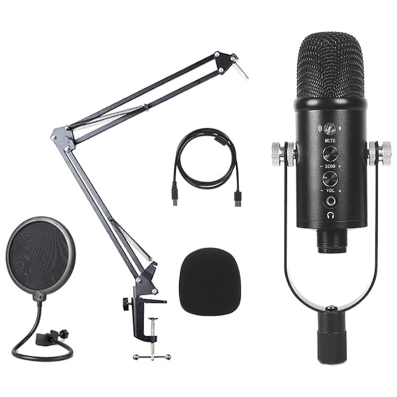 Microfono Con Brazo Stream Studio Con Filtro Usb