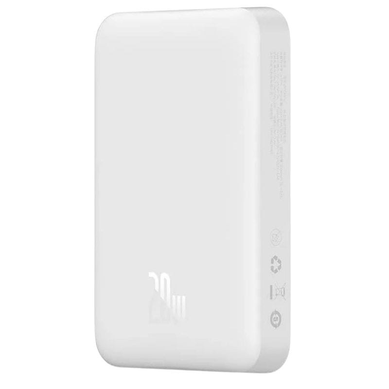 Power Bank Mini 10000mAh Baseus compatible con MagSafe Blanco - Carga rápida 20W y Cable tipo C inlcuido - Ítem2