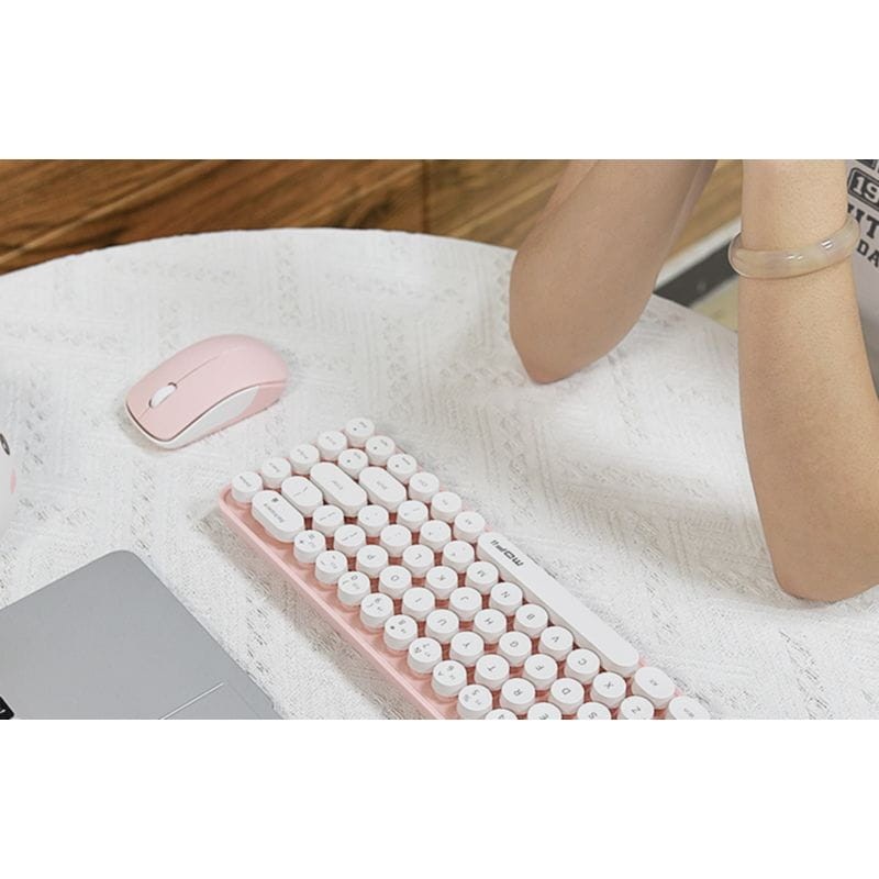 MOFII Bean 2.4G Blanco/Rosa - Kit teclado y ratón - Ítem3