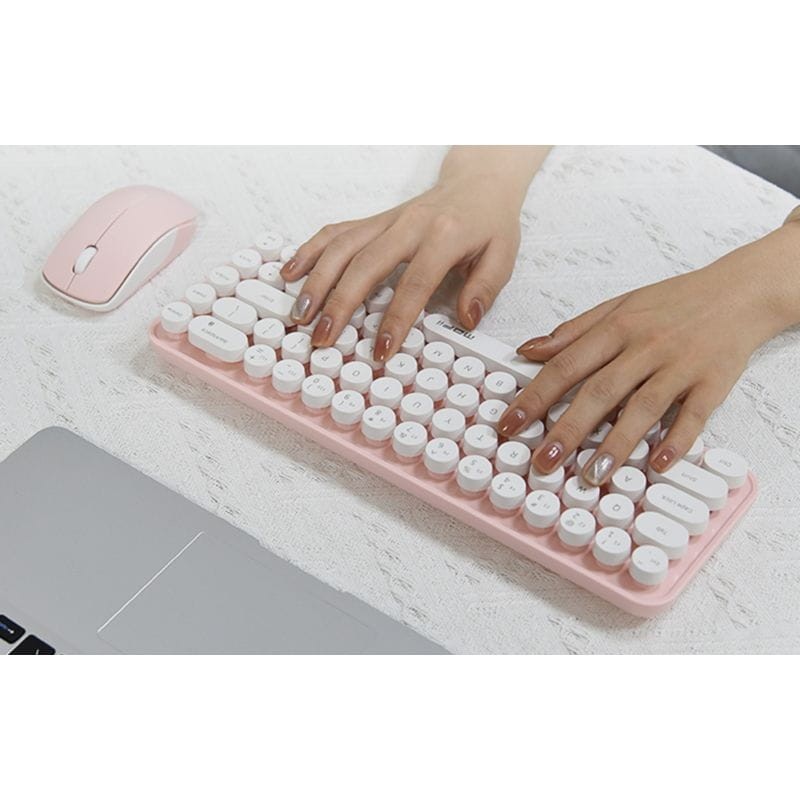 MOFII Bean 2.4G Blanco/Rosa - Kit teclado y ratón - Ítem4