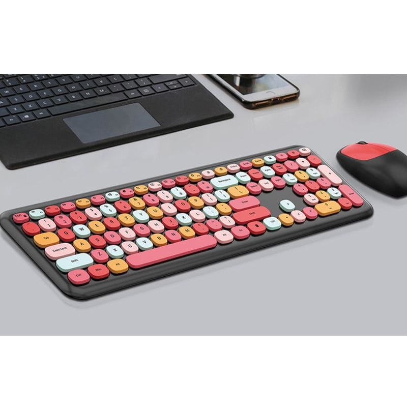 MOFII 666 2.4G Negro, rojo - Set teclado y ratón - Ítem3