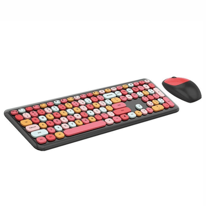 MOFII 666 2.4G Negro, rojo - Set teclado y ratón - Ítem