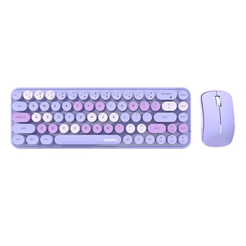 MOFII Bean 2.4G Púrpura - Kit de Teclado y ratón - Ítem