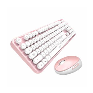 MOFII Sweet Branco/Rosa - Kit Teclado e Rato