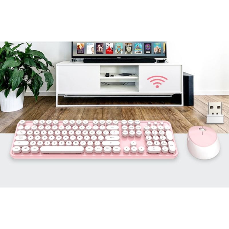 MOFII Sweet 2.4G Blanco/Rosa - Kit teclado y ratón - Ítem6