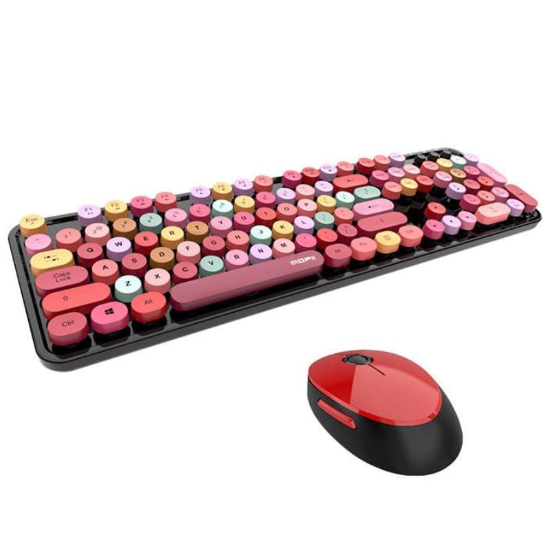 MOFII Sweet Negro, Rojo - Kit teclado y mouse - Ítem