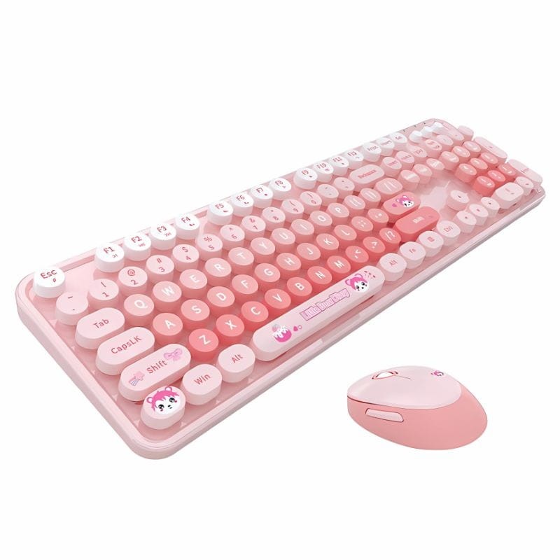 MOFII Sweet New Rosa - Conjunto de teclado e rato - Item