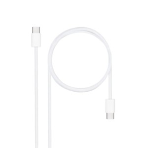 Nanocable Cable USB-C 2.0 60W 3A, USB-C/M-USB-C/M Blanco