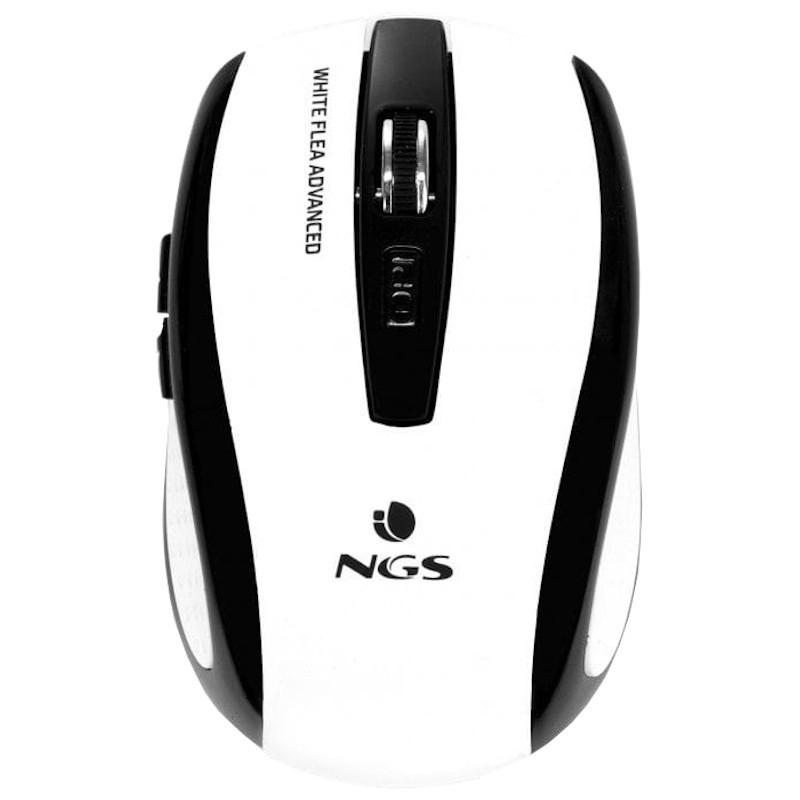 NGS White Flea Advanced - Ratón inalámbrico 1600 DPI Blanco y Negro - Ítem