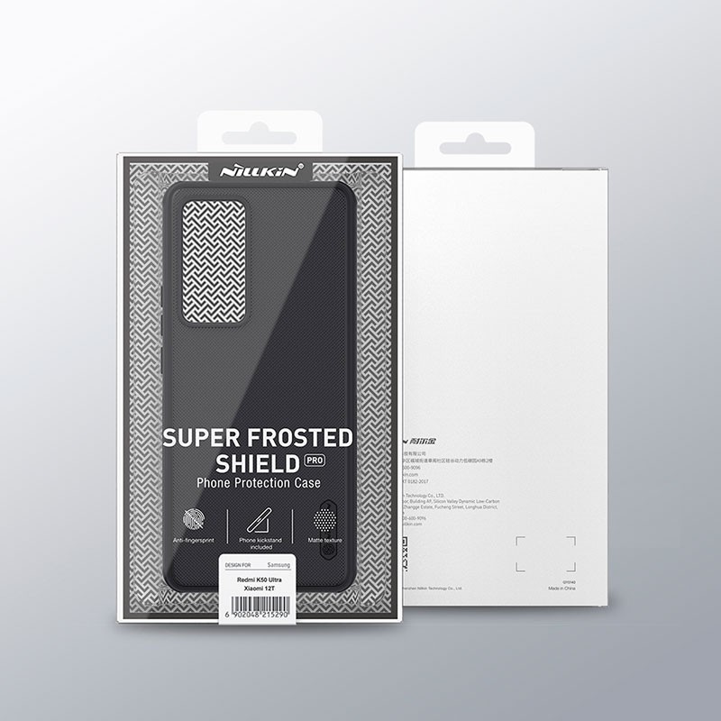 Nillkin Coque en caoutchouc Frosted Pro Xiaomi 12T / 12T Pro Noir - Ítem6