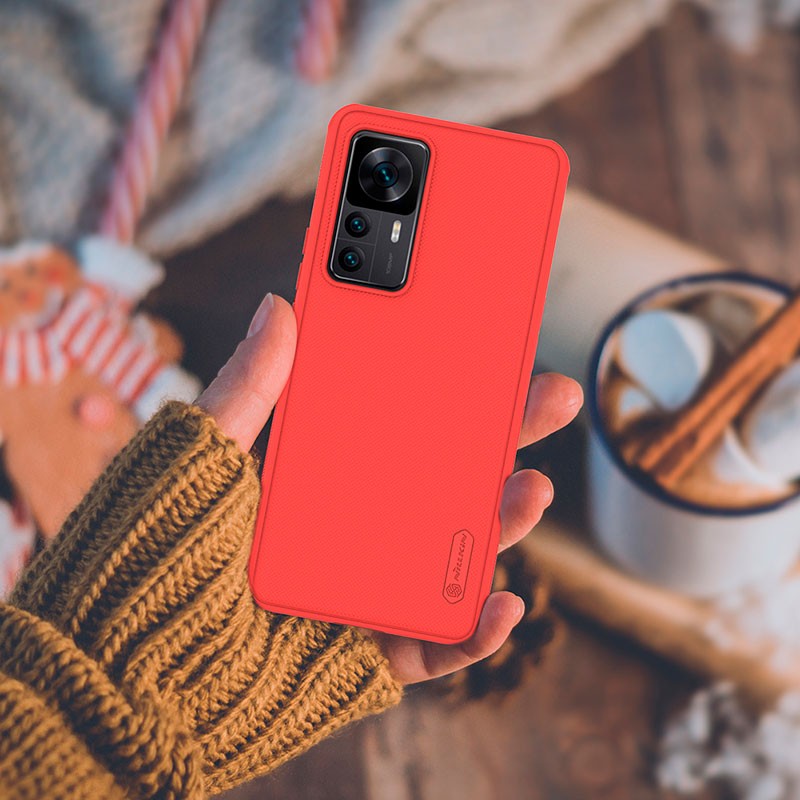 Nillkin Coque en caoutchouc Frosted Pro Xiaomi 12T / 12T Pro Rouge - Ítem5