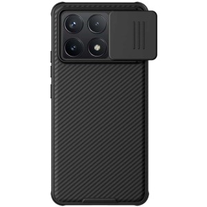 Capa CamShield Pro preta de Nillkin para Xiaomi Poco F6 Pro 5G