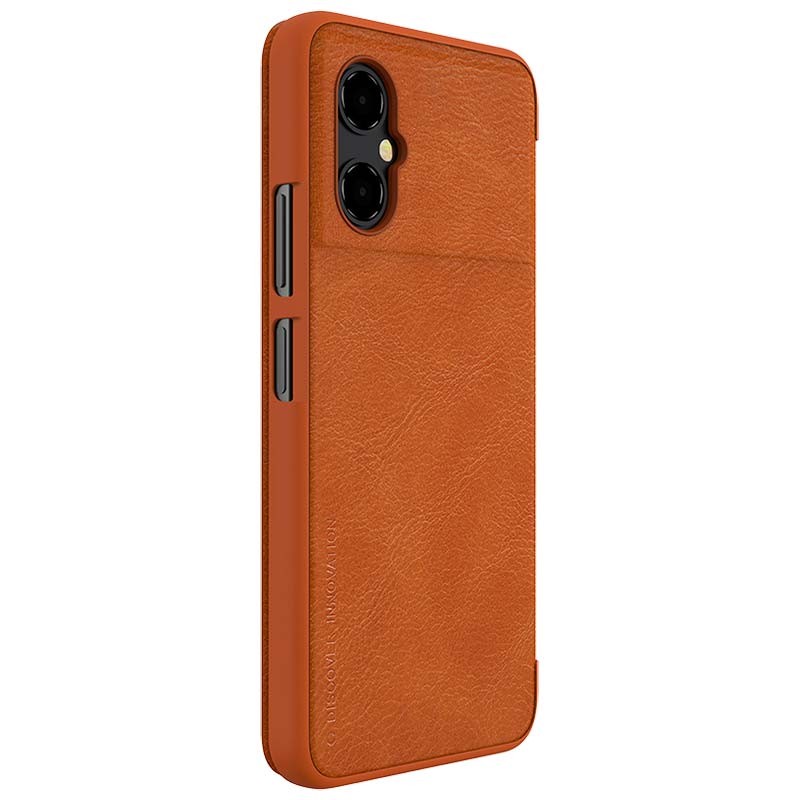 Nillkin Funda de cuero Qin Xiaomi Poco M4 5G Marrón - Ítem3